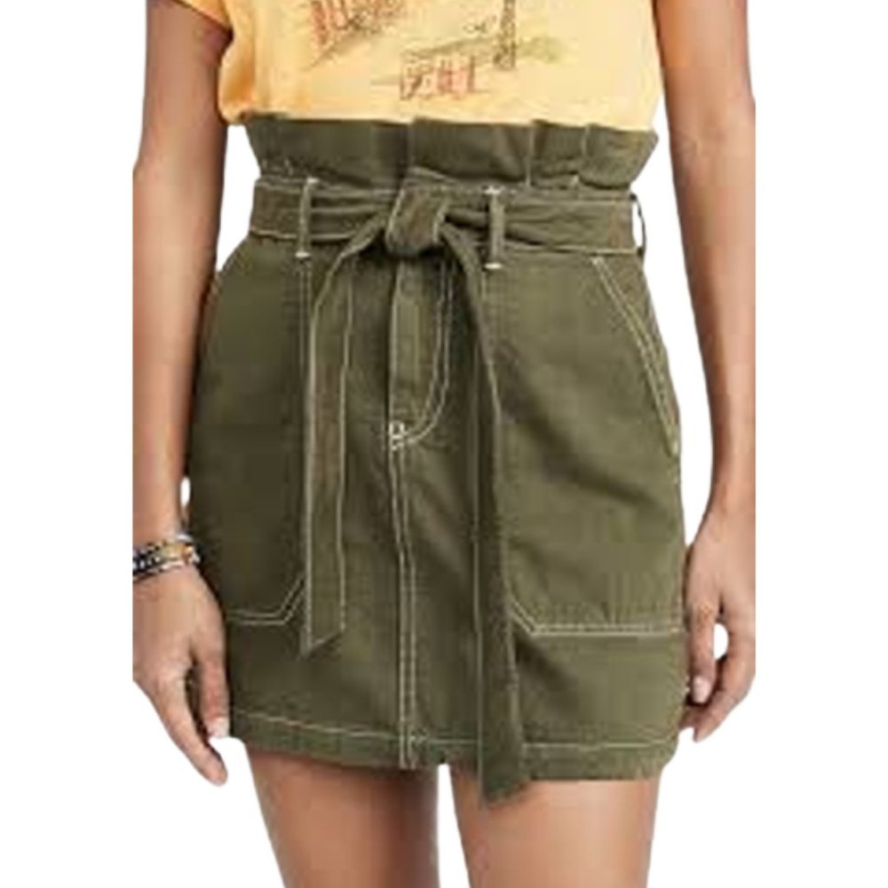 Free People Splendor in the Grass Paperbag Waist Skirt